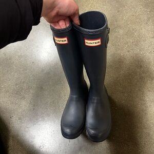 Hunter Original Tall Rain Boots Navy Size 5